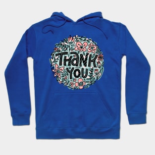 Thank You Doodles Flowers Hoodie